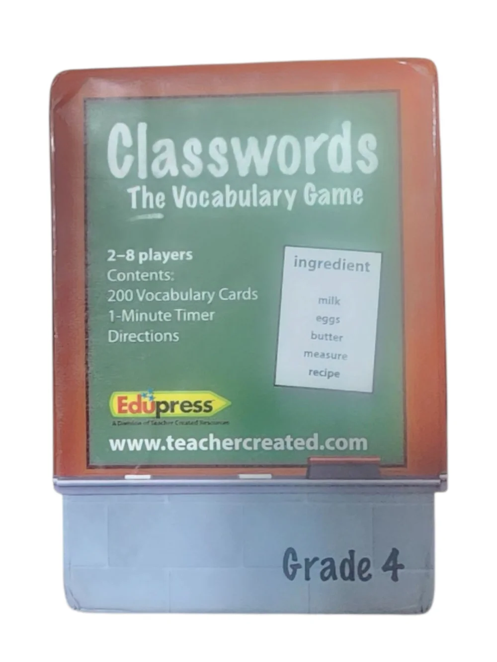 Classwords The Vocabulary Game - Grade 4